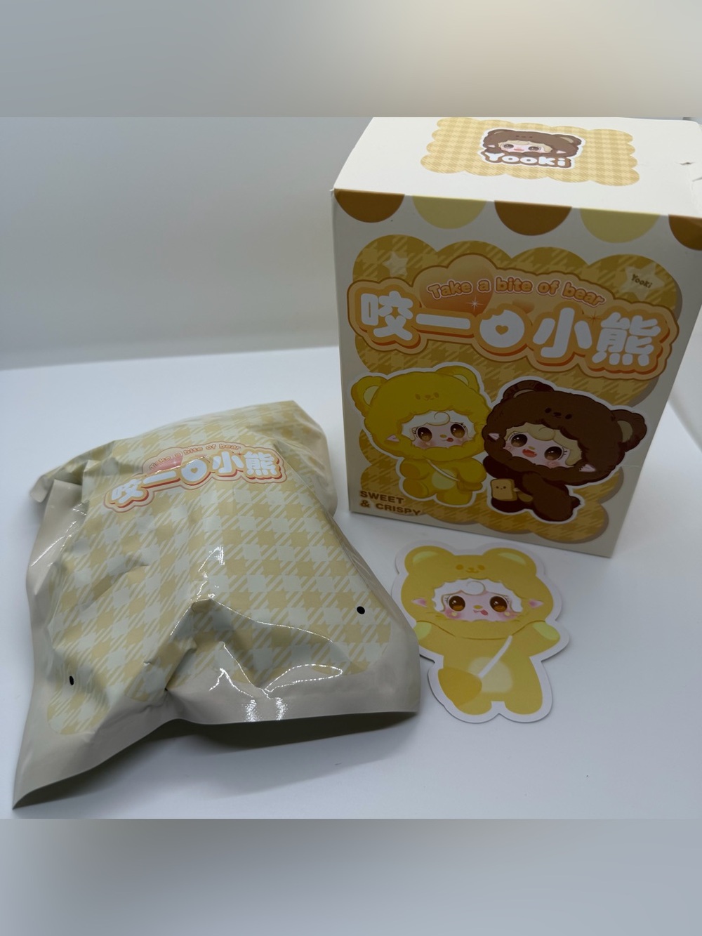 Yooki Take A Bite Of Bear Plush Pendant‎ Confirmed Cheese Bear